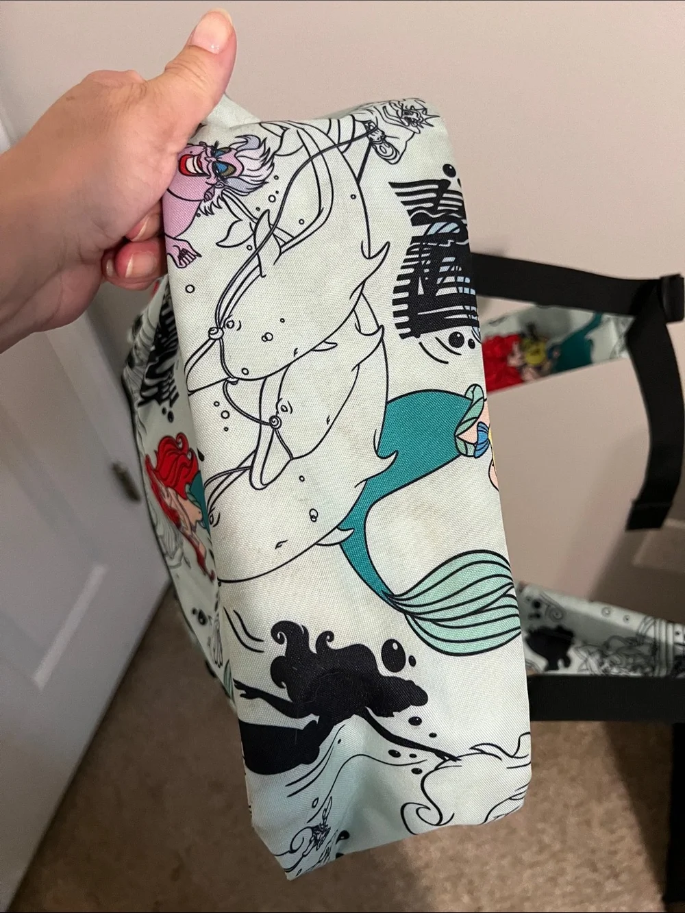 Disney The Little Mermaid Print Mint Green Backpack